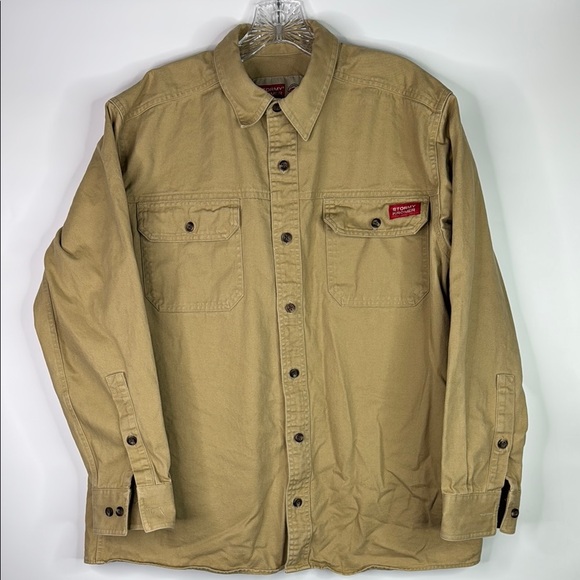 Stormy Kromer Long Sleeve Button Up Shirt Size Large - Picture 1 of 8